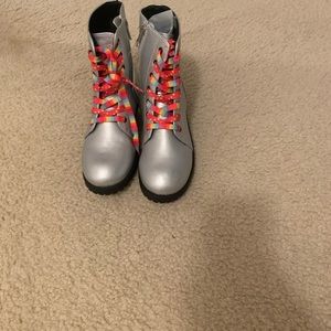Girls Silver boots